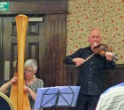 After dinner on the third evening we were entertained by Bil Efans and Ann Hopcyn, two very talented musicians.